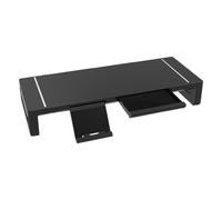 Monitor Stand Riser - 20.47 Inch Adjustable Computer Stand | Foldable Desk Riser with Storage Drawer and Phone Compartment | Ergonomic Monitor Risers for Laptop PC TV