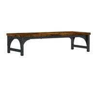 vidaXL Monitor Stand Sonoma Oak - Engineered Wood Ergonomic Storage Adjustable Feet - 85x23x15.5cm