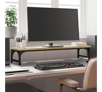 (Smoked oak, 85 x 23 x 15.5 cm) vidaXL Monitor Stand Riser Display Stand Printer Monitor Mount Engineered Wood