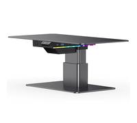 Monitor Stand Riser For Desk, Electric Aluminum Computer Stand, Height Adjustable, With Usb 3.0 Hub, 18w Pd Fast Charging, Rgb Light, Supports 44lbs (20kg), For Pc, Laptop silver