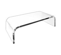 Monitor Stand Riser - Transparent Computer Lift - Robust Acrylic Workstation Support | Space-saving Desk Accessories for PC Monitor, Notebook, Study Table, Offices Worktops and Lay