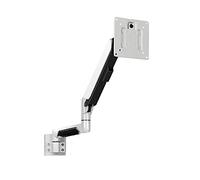 Monitor Stand Single LCD Monitor Stand Fully Adjustable Gas Spring Monitor Stand Mount Wall Mount Tilt and Swivel Bracket for 10-32 Inch Sn, White tv Stands (Style : B)