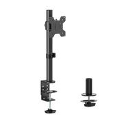 Monitor Stand - Supports up to 10 kg, Adjustable for Screens from 17 to 32 Inches, Allows Swivel and Tilt, Color Black, Durable Material.
