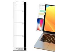 Monitor the Sticky Note Holder, Monitor Memo Board, Side Mount, Rear Note, Screen Message , Side Mount, Adhesive Desk Accessories for Desktop, Laptop, House
