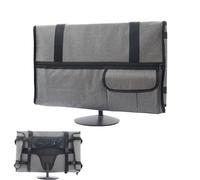 Monitor Travel Case, Protective Screen Cover, Adjustable Carry Sleeve, Soft Flannel Lining, Padded Interior Protection, Ideal for Computer Transport and Tech Accessory Organization