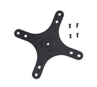 Monitor Wall Mount Adapter Plate for 75/100 Patterns, Aluminum Alloy Bracket, 1/4 Inch Threaded Center, Portable Display Arm Integration, Desk Mounting