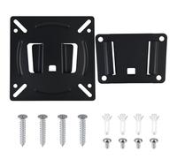 Monitor Wall Mount for 14-27“ TV Computer, Universal Ultra Slim Fixed Monitor Wall Bracket VESA 75 x 75 to 100 x 100mm for RV Camper, Max Weight 33lbs, Slim fitting only 12mm