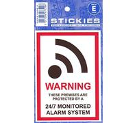 Monitored Alarm System Warning Sign Sticker Work Home Safety Security Stationary