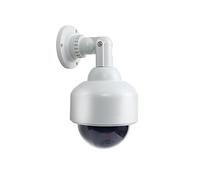 Monitoring Camera Dummy With Flashing LED - 360 Degree Rotatable Dome Alarm System Dummy Cam