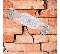 Monitoring Record, Building Wall Standard Monitor, Precise Gauge Inspection Tool, Tell Tale Record Monitoring Device, Acrylic Measuring Instrument Contrast Calipers 12x4x2cm