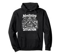 Monitoring The Situation Geopolitics News Meme Pullover Hoodie