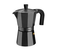 Monix Vitro Noir Aluminium Non-Stick 12 Cups Coffee Maker, Black, 30 x 30 x 30 cm