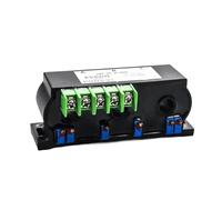 MONIZMVC 3 phase Current Transmitter 4-20mA 0-5V 0-10V out Perforated 3 phase ampere signal transducer AC0-400 Range(0-5V,0-10A AC_10MM_DC24V)