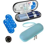Monjaro Travel Case, Compact and Portable Insulin Pen Case with Ice Packs and Mini Thermomete, Insulin Cooler Travel Case for Medication Storage, Ideal for Travel, Camping, and Daily Use