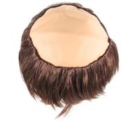 Monk Bald Wig for Adults Brown Latex Role Play Wig Halloween | Comfortable Lightweight Design, Stage Performance Party Prop, Creative Funny Look for Men and Adult Wear