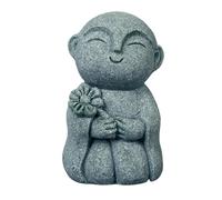 Monk Buddha Statue - Zen Buddhist Sculpture Ornament, Calming Meditation Decor Figure, Spiritual Display Accent, Detailed Serenity Figurine For Meditation Yoga Room Home Aquarium Fish Fountain