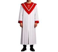 Monk Costume Adult Prayer Robe Priest Cloak Cosplay Stage Performance