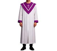 Monk Costume Adult Prayer Robe Priest Cloak Cosplay Stage Performance
