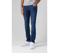 Monkee Genes Men's Slim Fit Mid-Rise Denim Jeans in Blue | Size: 33L Monkee Genes Blue 33L