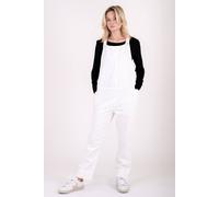 Monkee Genes Women's Oversized Overall Dungarees in Ecru | Size: Large Monkee Genes Ecru L