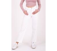 Monkee Genes Women's Straight Leg Denim Jeans in Ecru | Size: 28L Monkee Genes Ecru 28L