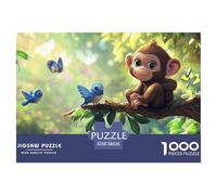 Monkey 1000 Piece Jigsaw Puzzle For Adults Educational Games Stress Relief Puzzle Cultivate The Spirit of Teamwork for Adults And Kids, Age 12 Years Up 38x26cm/1000pcs