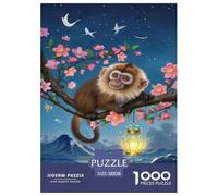 Monkey 1000 Piece Jigsaw Puzzle for Man And Woman Fun Challenges Gift Giving 38x26cm/1000pcs
