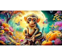 monkey 1000 Piece Jigsaw Puzzles for Adults Educational Games Jigsaw Puzzle Home Decoration for Family Decorations 75x50cm/1000pcs