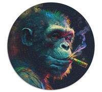 Monkey 1000 Piece Jigsaw Puzzles for Adults Puzzles for Adults Fun at Home Activities, Birthday Present, Travel Gifts 67.5x67.5cm