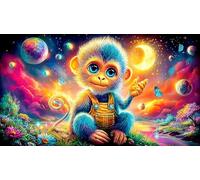 monkey 1000 Piece Jigsaw Puzzles for Age 12 Years Kids Classic Educational Games 38x26cm/1000pcs