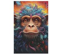 Monkey 1000 Pieces Jigsaw Puzzles For Adults Suitable For Children 12 And Up Wooden Puzzle （78×53cm）