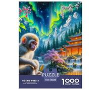 Monkey 1000 Pieces Premium Jigsaw Animal Age 12+ Cool Collage Effect, Fun Details, Educational, Challenging Puzzle Games 38x26cm/1000pcs