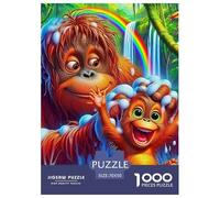 Monkey 1000 Pieces Premium Jigsaw Animal Age 14+ for Adults Quirky, Abstract Design, Fun Details, Educational, Challenging Puzzle Games 70x50cm/1000pcs