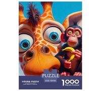 Monkey 1000 Pieces Premium Jigsaw Animal Age 14+ for Adults Quirky, Abstract Design, Home Decoration, Educational, Challenging 70x50cm/1000pcs