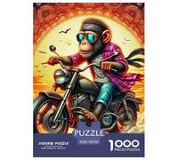 Monkey 1000 Pieces Premium Jigsaw Animal for Adults Cool Collage Effect, Home Decoration, Educational, Challenging 70x50cm/1000pcs