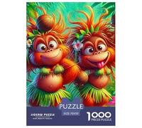 Monkey 1000 Pieces Premium Jigsaw Animal for Adults Gifts Cool Collage Effect, Fun Details, Educational, Challenging Puzzle Games 70x50cm/1000pcs