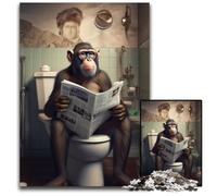 Monkey 1000Pc Adults Jigsaw Puzzle Puzzles for Adults Fun at Home Activities, Birthday Present, Travel Gifts 26X38CM/10.23x14.96inch