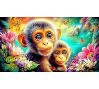 monkey 1000Pc Jigsaw Puzzles for Family Puzzle Games for Adults Kids 75x50cm/1000pcs