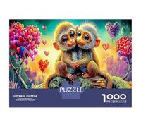 Monkey 1000Pieces JigsawPuzzlesMonkeys Cosmic ForAdults Challenging LargePiecePuzzles Age12+byth HomeDecoration Brainteasing Adults Jigsaw Puzzle 38x26cm/1000pcs