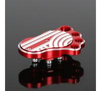 monkey 125 Brake Pedal Peg Pad Compatible with Monkey125 JB02 JB03 2018-2024 Super Cub C125 Dax125 Grom JC61 JC75 JC92 CT125 Hunter Cub CNC 3D Cleats Non-Slip Brake Footpeg Pads Red