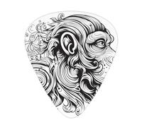 Monkey Abstract Figure Guitar picks in thin, medium, and thick sizes, 12-piece set, suitable for electric guitar and various instruments