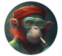 Monkey Adult Jigsaw Puzzles 1000 Pieces Cardboard Puzzles Family Activity, DIY Home Decor, 67.5x67.5cm