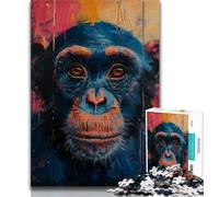 Monkey Animal 1000 Piece Jigsaw Puzzle for Adults Teens,Educational Games Home Decoration Deal As Gifts for The Whole Family (75x50cm)