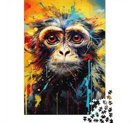 Monkey Art 1000 Pieces Mini Jigsaw Puzzle for Adults