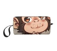 Monkey Art Printed Makeup Bag with Handle, Lightweight Portable Cosmetic Organiser for Travel, Gym & Daily Use â€“ Gift for Women Girls