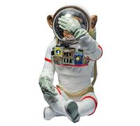 monkey astronaut figurine see no evil resin sculpture