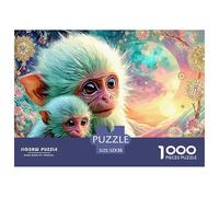 Monkey Babies 1000 Piece Jigsaw Puzzles Suitable for Decompression And Wall Decor Birthday Gifts Educational Game for Adults And Kids 52x38cm/1000pcs