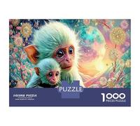 Monkey Babies 1000 Piece Monkey & Baby Jigsaw Puzzles for Puzzles 1000 Pieces Jigsaw for Adults for Adult Challenging Family Puzzle Game Puzzles for Adults Gifts 70x50cm/1000pcs