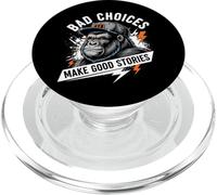 Monkey Bad Choices Make Good Stories PopSockets PopGrip for MagSafe
