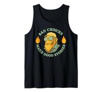 Monkey Bad Choices Makes Good Stories No Regret Story Quote Tank Top